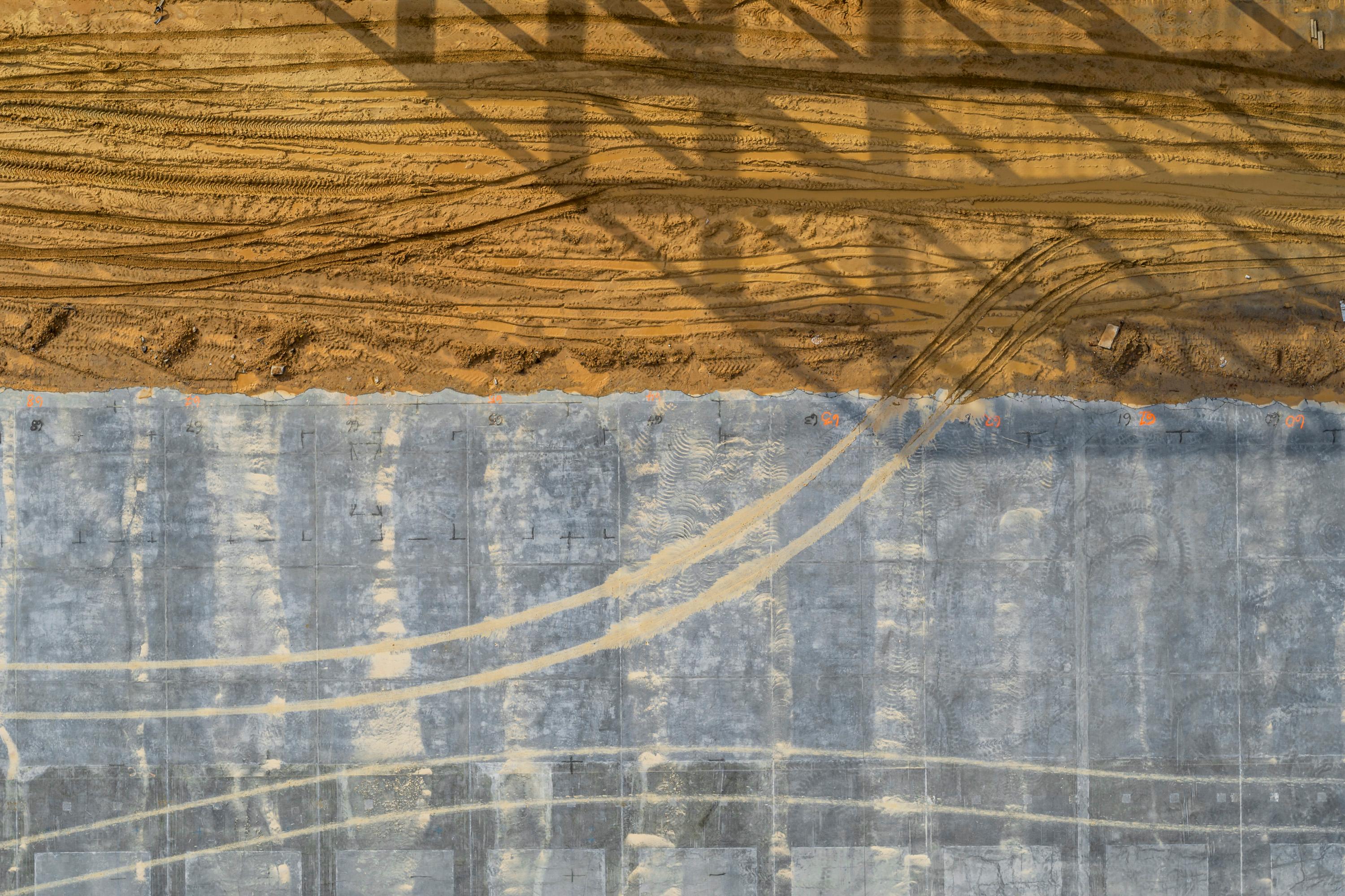 Peter Essick Abstract Photograph - "Construction Site, Stone Mountain, GA #12" Landscape Photography - Ansel Adams
