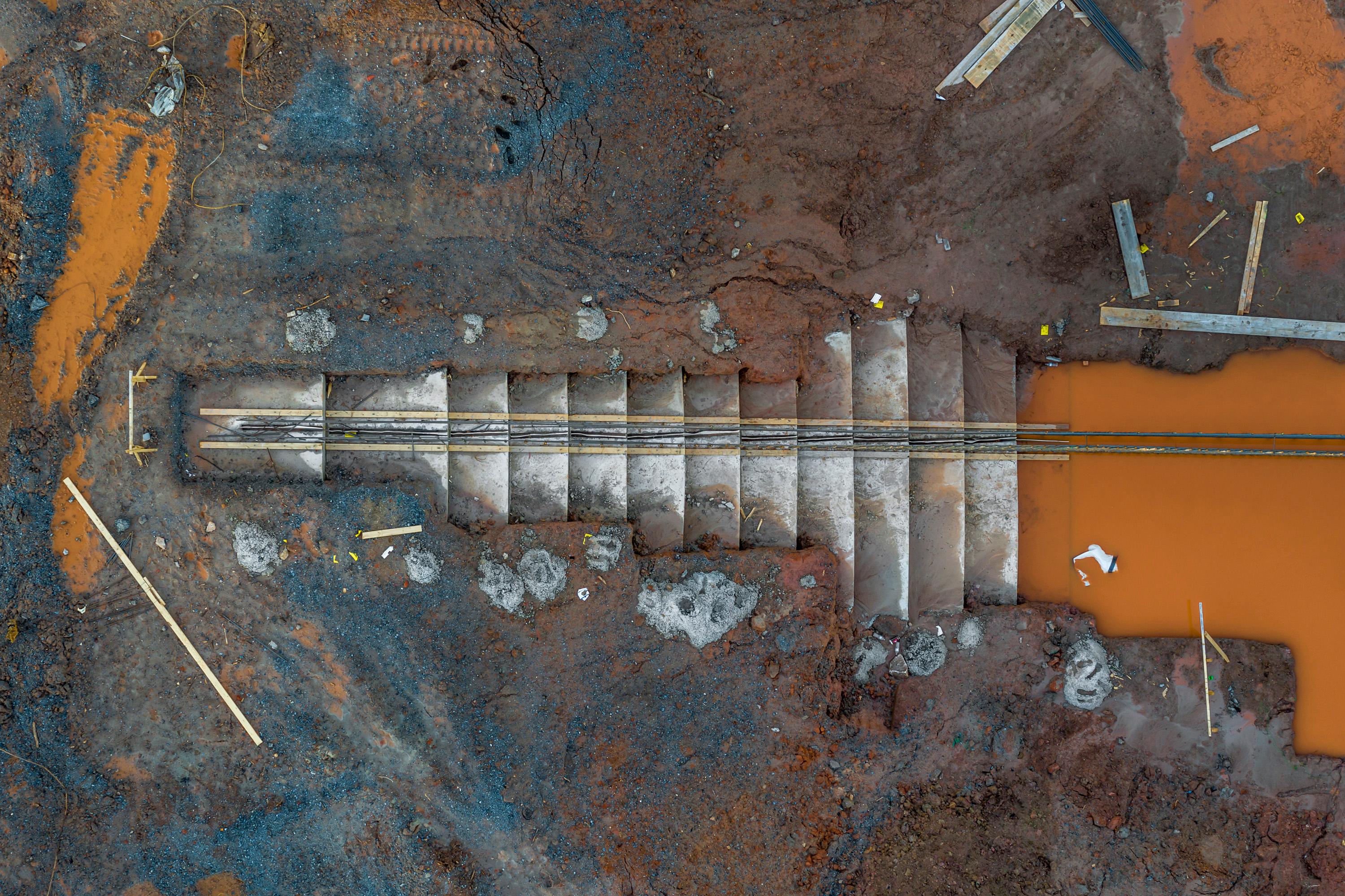 Peter Essick Abstract Photograph - "Construction Site, Tucker, GA #10" Landscape Photography, Ansel Adams