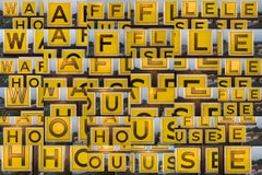 "Waffle House Sign, Georgia X 36" - Composite Image Photography - Cubism