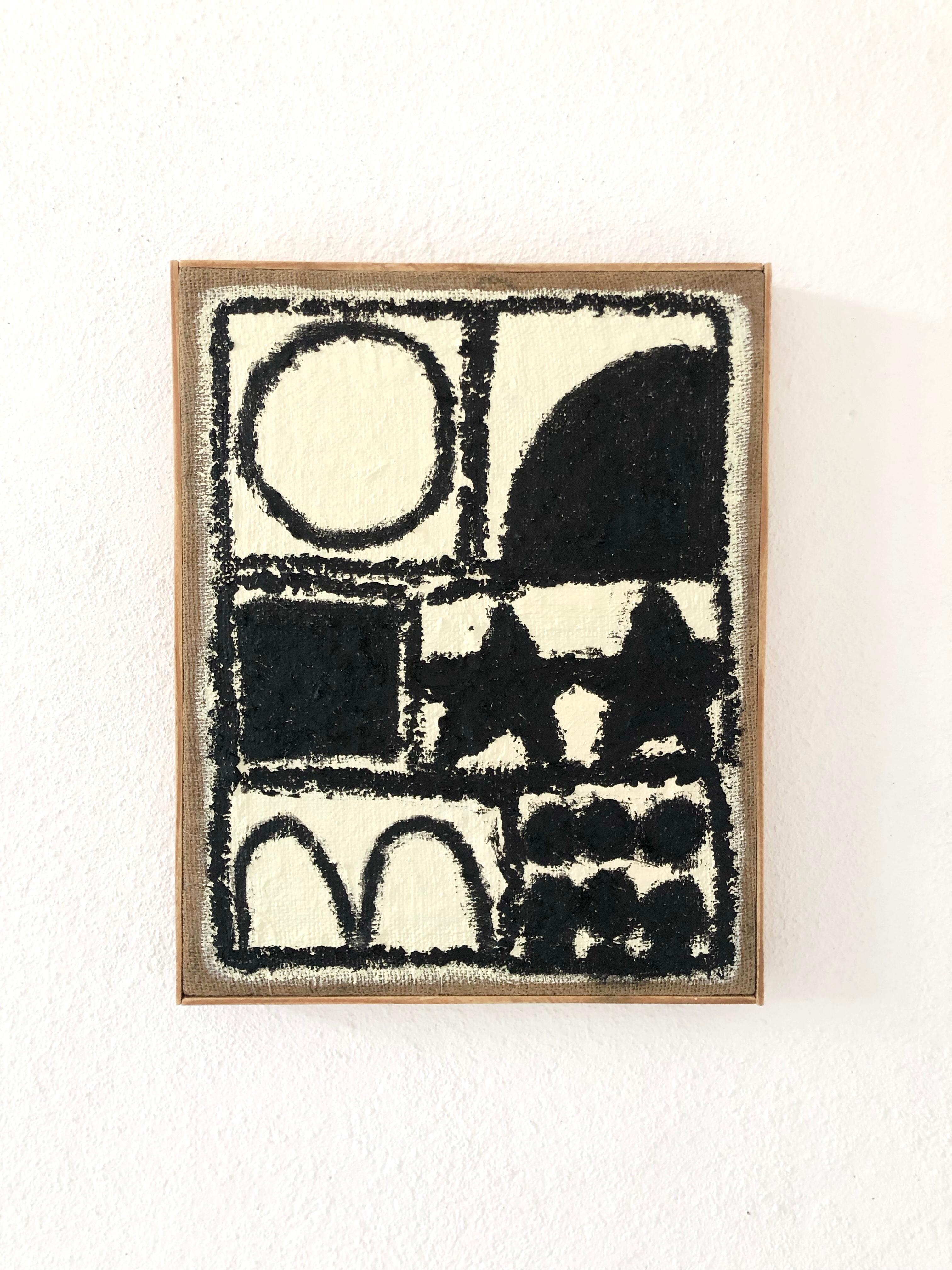ABSTRACT Contemporary Geometric Black White Peter Evans London New Artist Brazil en vente 4