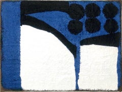 ABSTRACT Contemporary Geometric Blue White Peter Evans London New Artist Brazil
