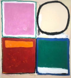 ABSTRACT Pastello geometrico contemporaneo Peters Evans Londra &New Artista Brasile