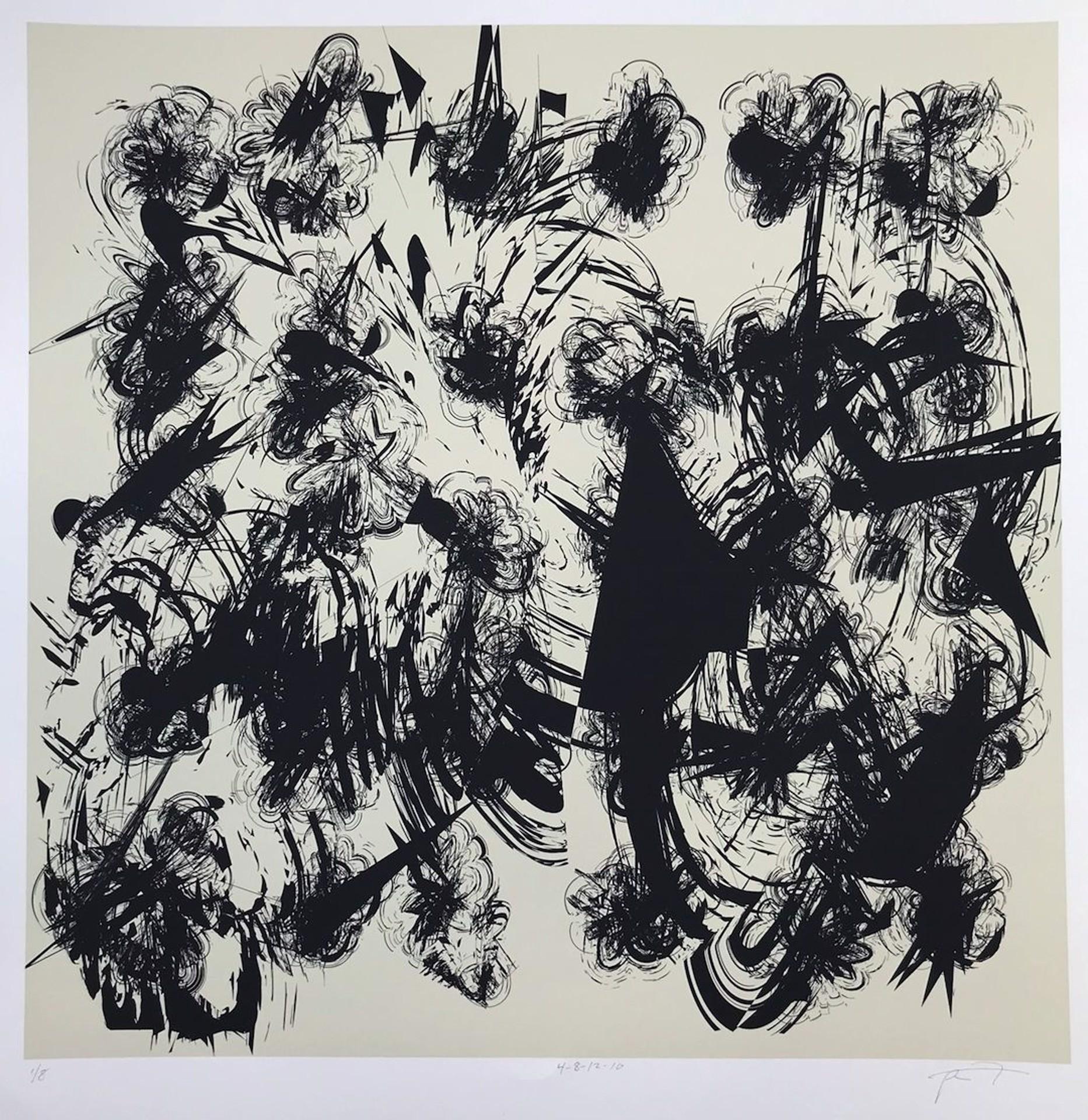 Peter Feldstein Abstract Print – 4-8-12-10