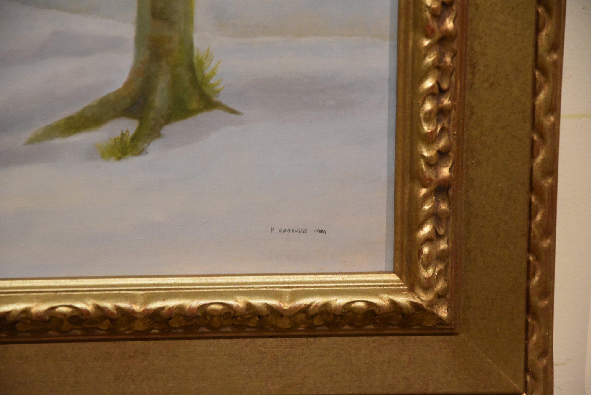 Peinture à l'huile de Peter Gardiner « Lower Combe, Donhead ». 1