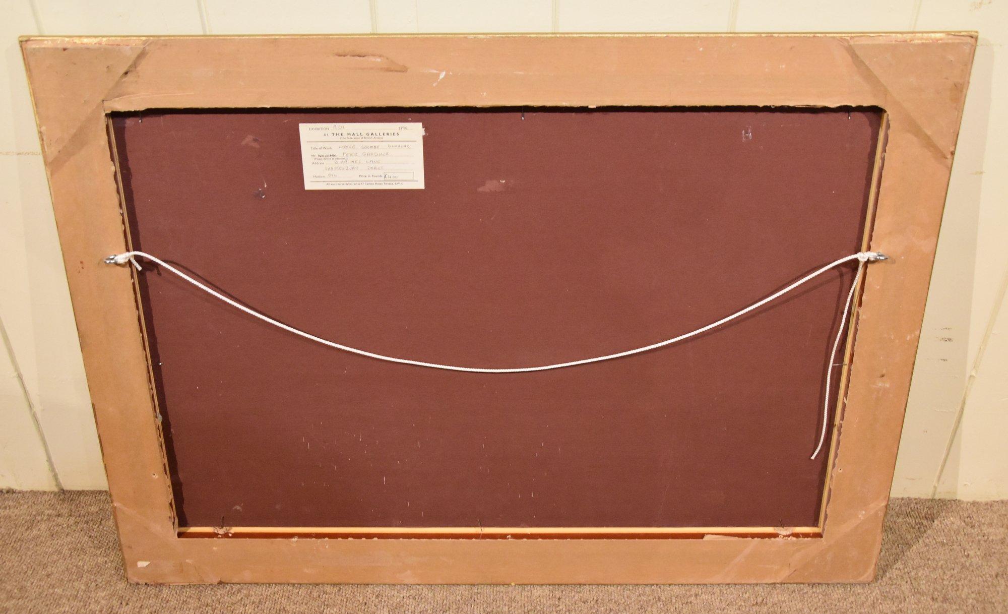 Peinture à l'huile de Peter Gardiner « Lower Combe, Donhead ». 2