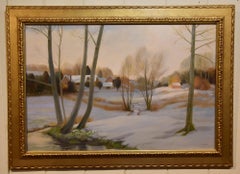 Peinture à l'huile de Peter Gardiner « Lower Combe, Donhead ».
