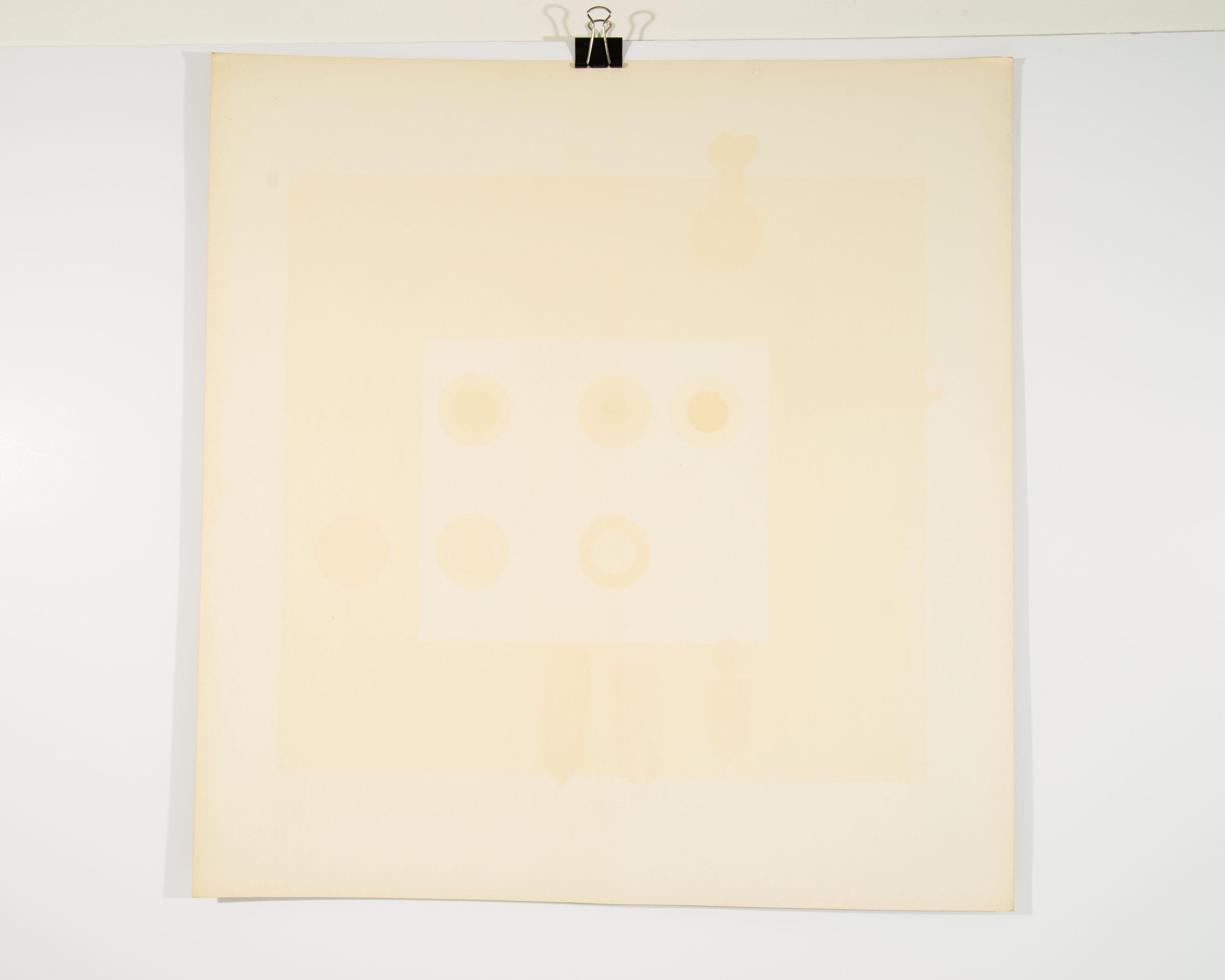 Sérigraphie Op Art abstraite «vard Target #6 » de Peter Gee en vente 1