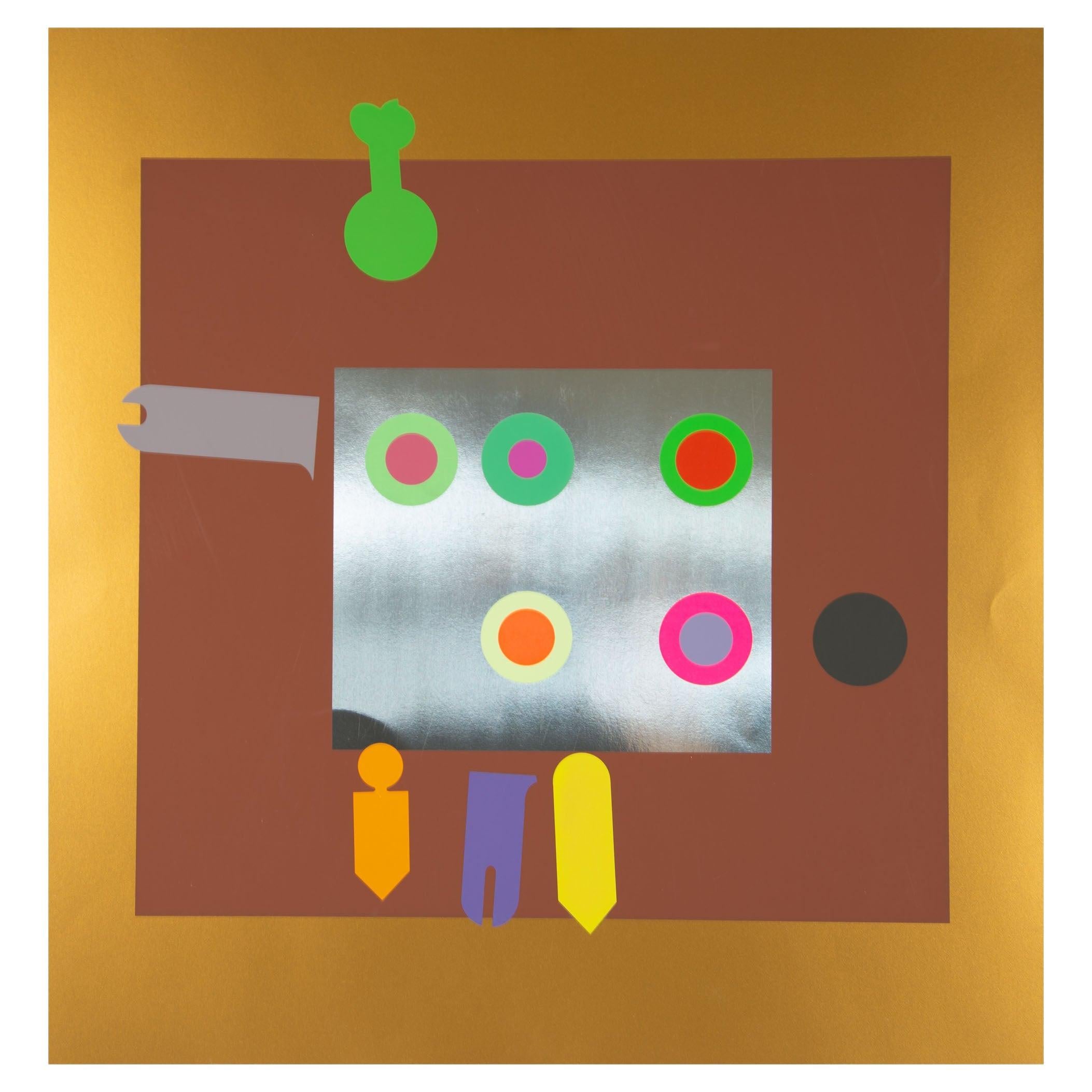 Abstrakte Op-Art- Serigraphie „Harvard Target #6“ von Peter Gee