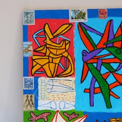 "Modernist Agenda", Acrylic Painting on Wood Panel, Unframed, 2010+