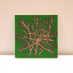 Modernistisches Gemälde der Moderne, „Nordic Woods“