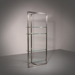 Peter Ghyczy 1970 Corner Cabinet – Iconic Stainless Steel & Aluminum Model R16