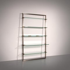 Peter Ghyczy 1970 Corner Cabinet – Iconic Stainless Steel and brass Model R16
