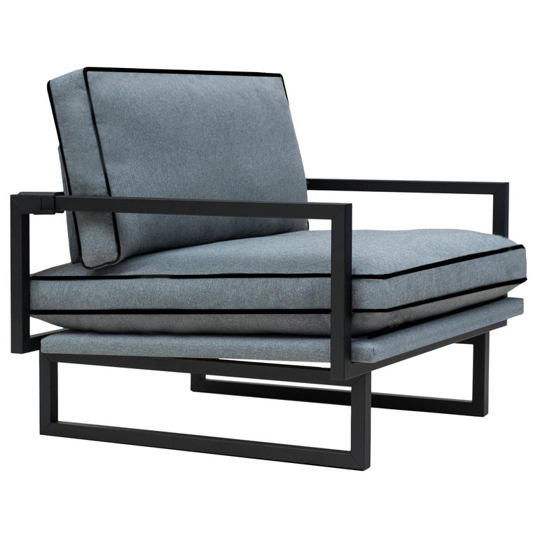 Peter Ghyczy Armchair Urban Brad Gp01 Charcoal Grey Blue Fabric For At 1stdibs Peter Ghyczy Armchair Urban Brad Gp01, Charcoal Grey Armchair
