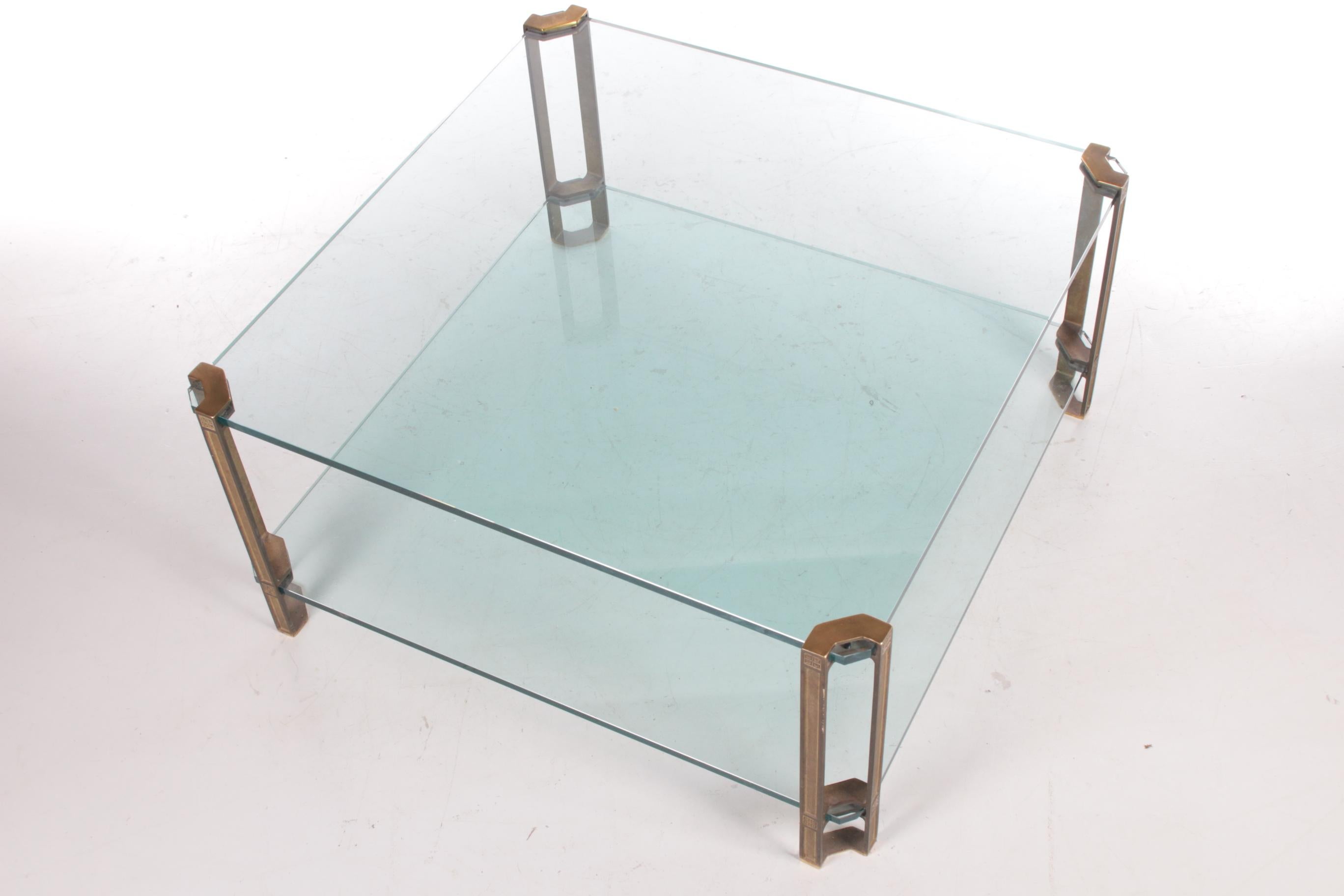 Peter Ghyczy Brass Coffee Table Model T24D, Made in the 1970s 4