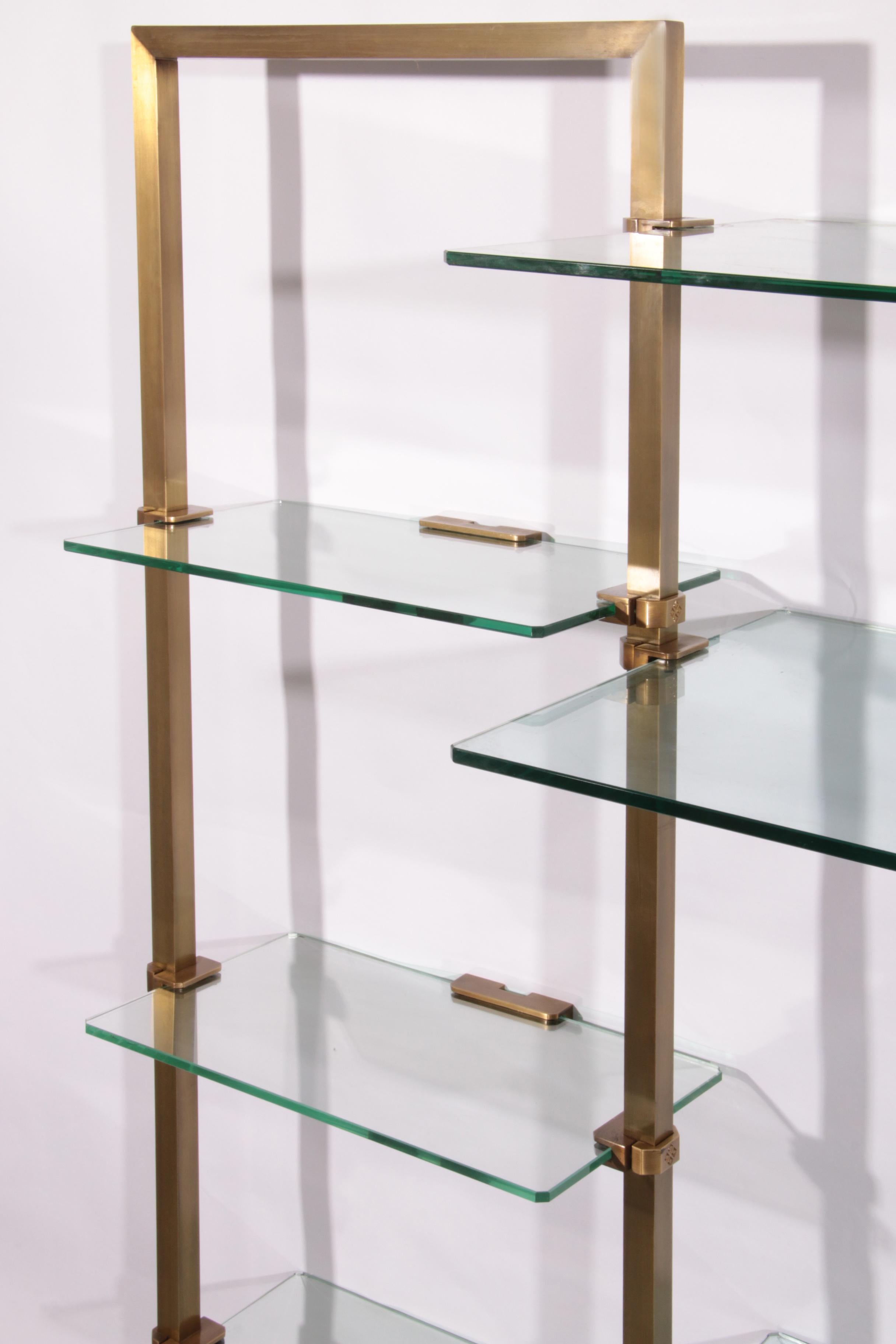 Peter Ghyczy Brass Very Rare Wall Unit Model R16 1970 For Sale 9