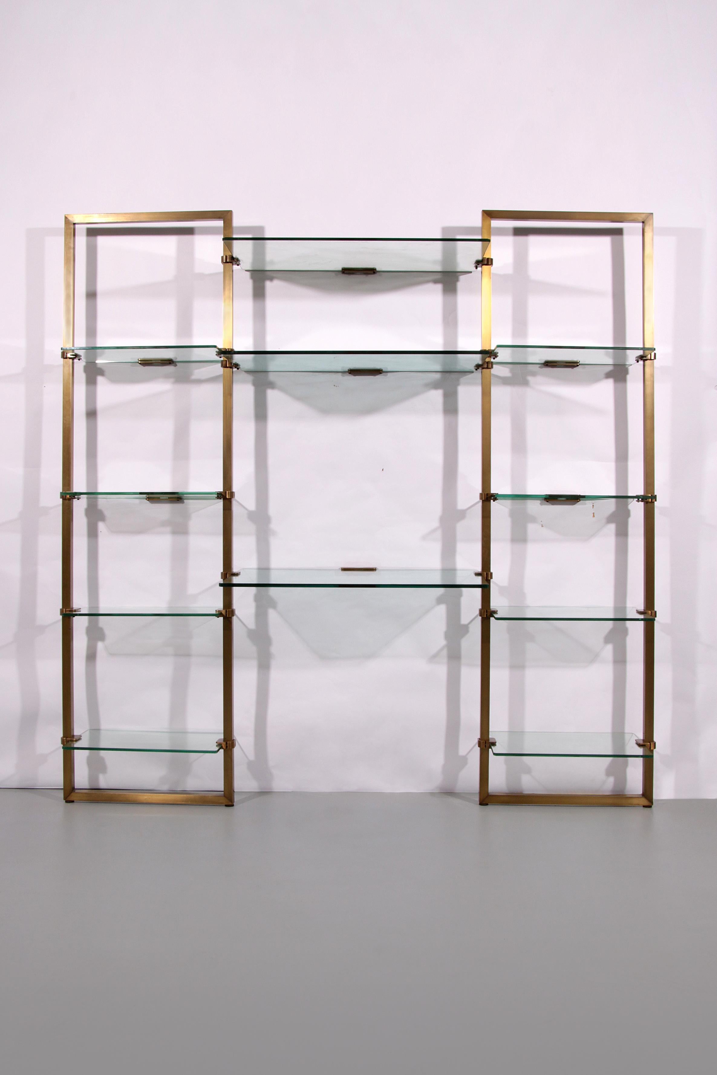 Mid-Century Modern Peter Ghyczy Brass Very Rare Wall Unit Model R16 1970 For Sale