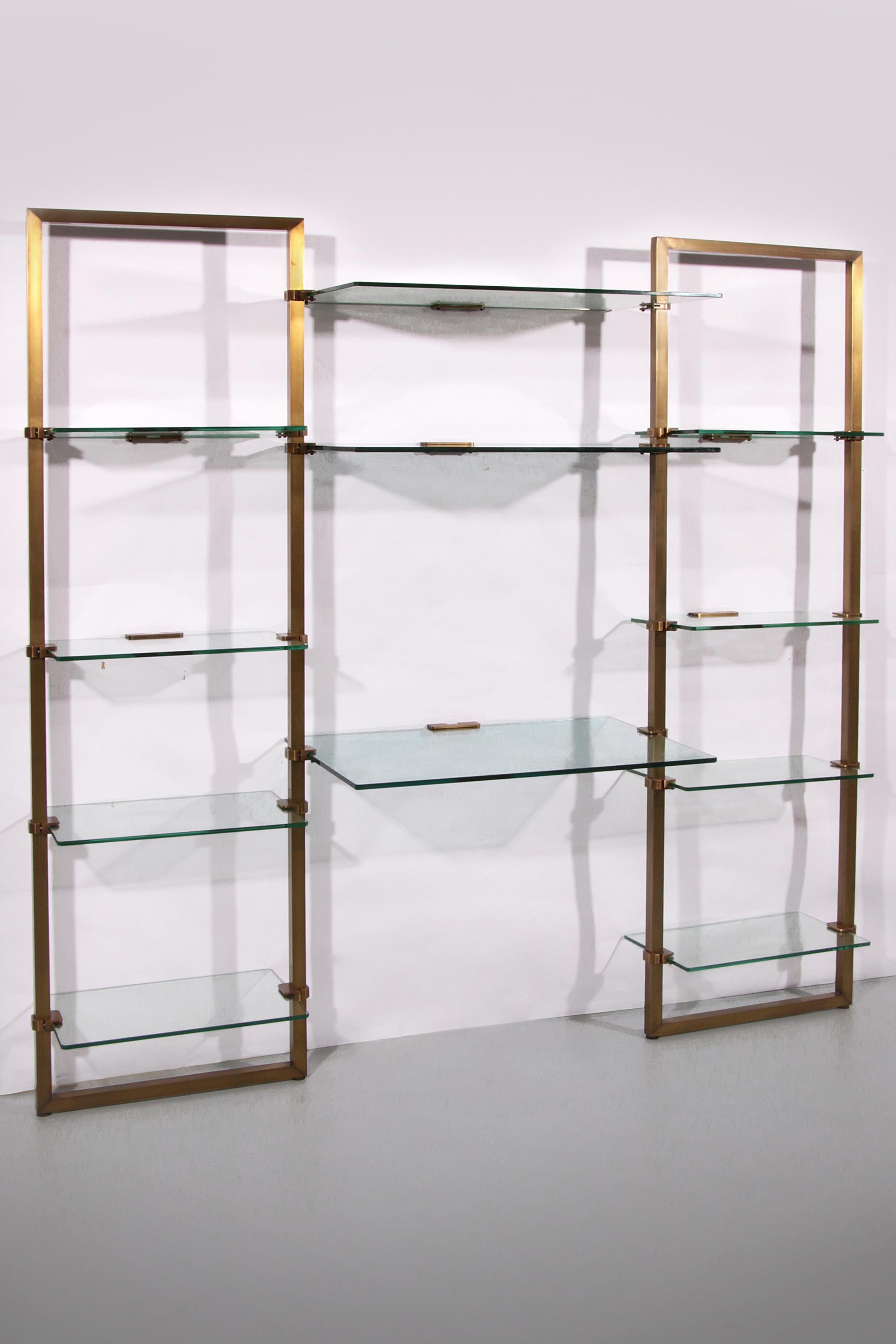 Dutch Peter Ghyczy Brass Very Rare Wall Unit Model R16 1970 For Sale