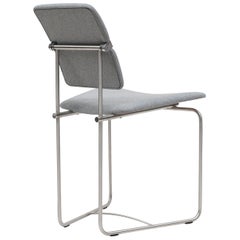 Peter Ghyczy Chair Urban Jodie ‘S02’ Stainless Steel Matt / Grey Fabric
