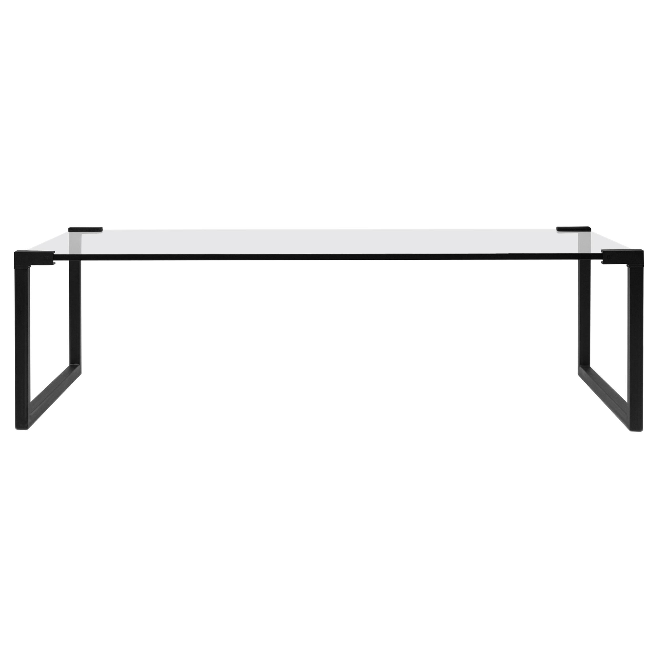 Peter Ghyczy Coffee Table Pioneer 'T53' Charcoal / Black Edge For Sale