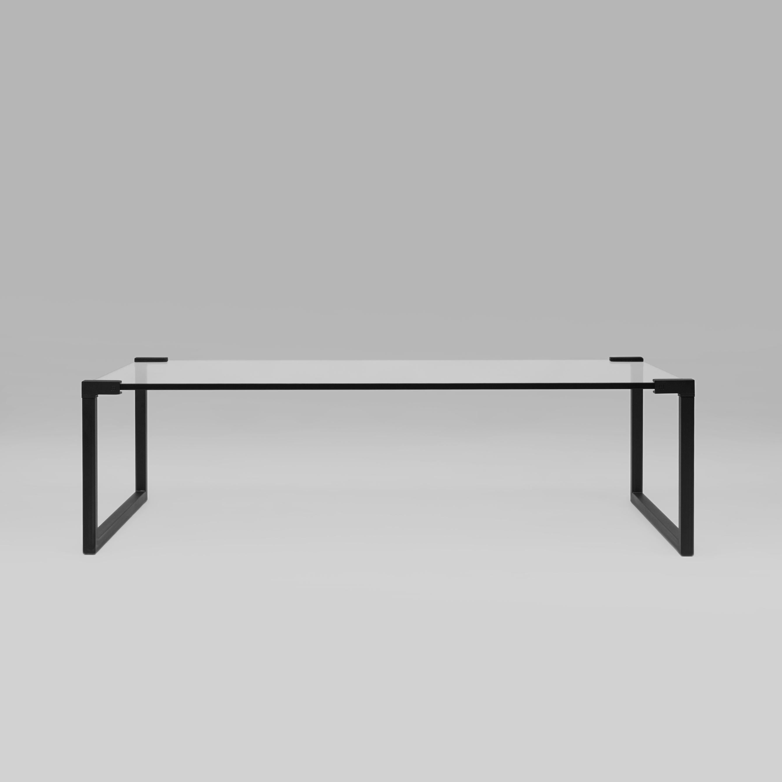 Contemporary Peter Ghyczy Coffee Table Pioneer 'T53' Charcoal / Black Edge