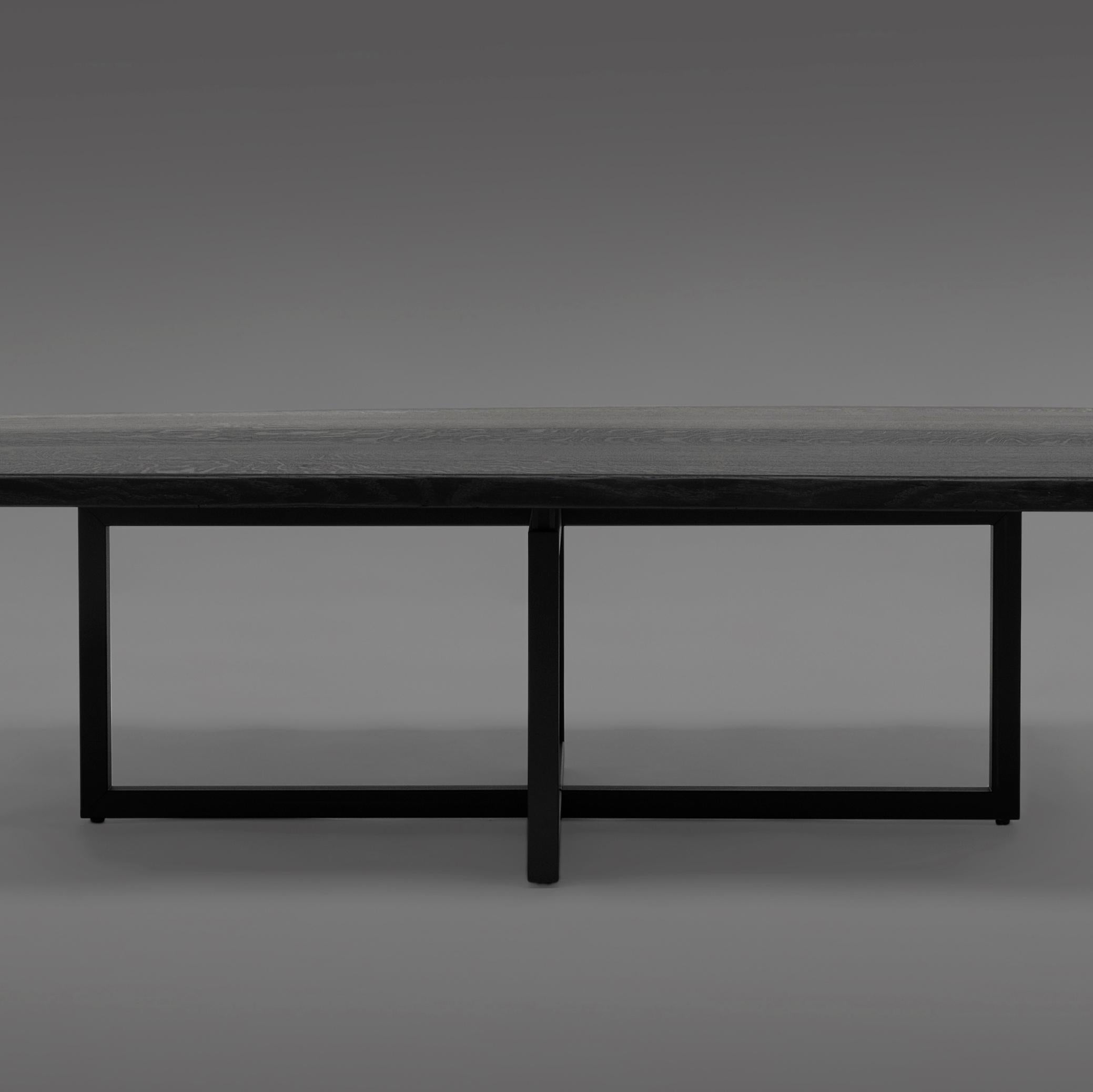 Modern Peter Ghyczy Coffee Table Pivot Liam ‘T48’ Black Charcoal/Oak 2448