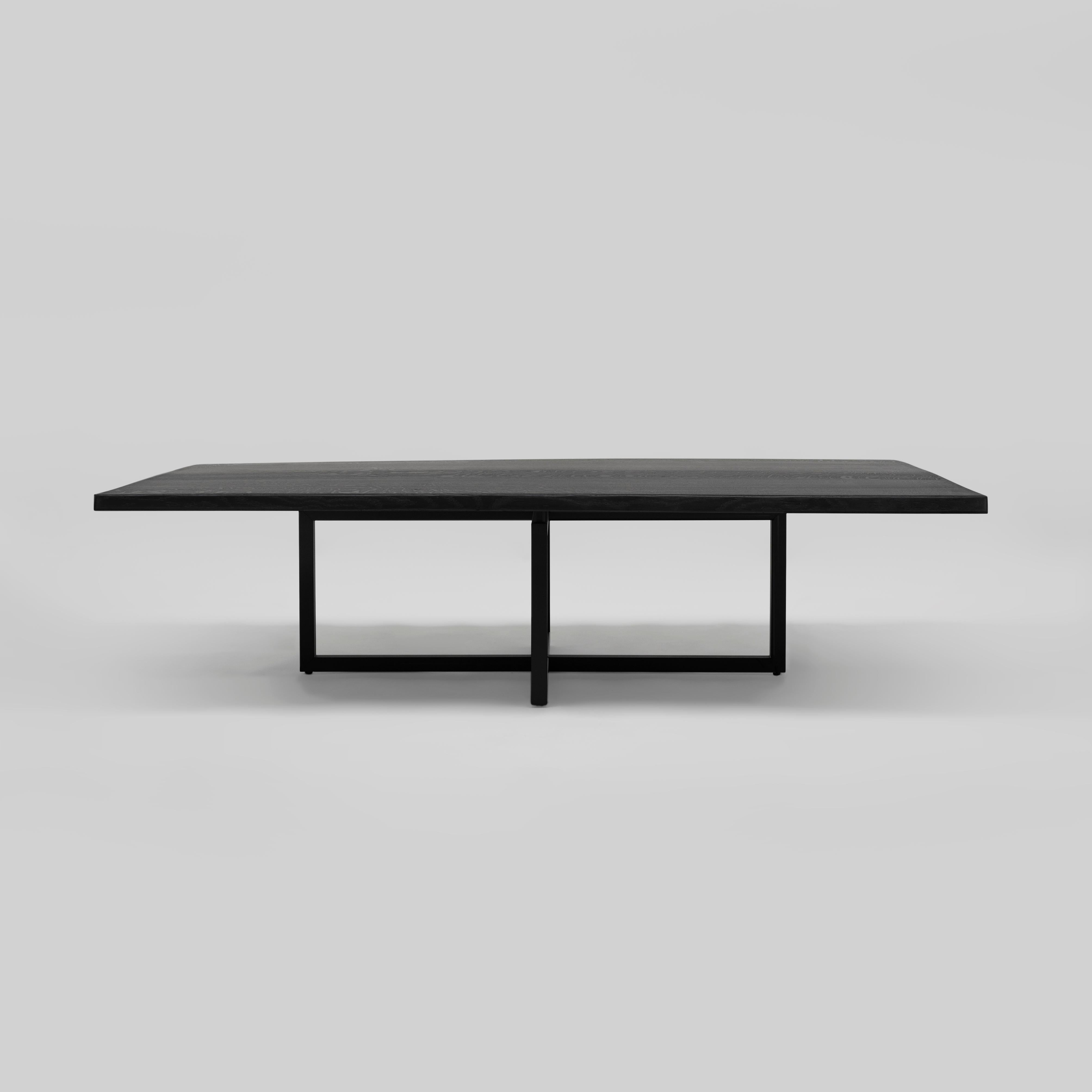 Dutch Peter Ghyczy Coffee Table Pivot Liam ‘T48’ Black Charcoal/Oak 2448