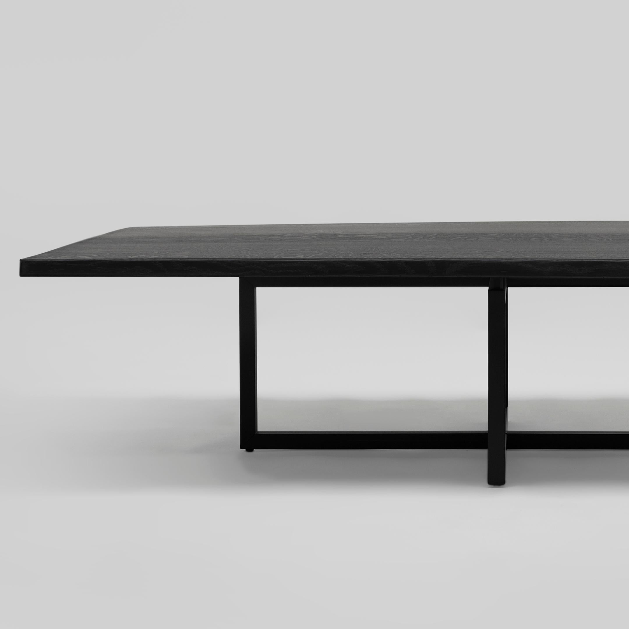Peter Ghyczy Coffee Table Pivot Liam ‘T48’ Black Charcoal/Oak 2448 In New Condition In Barcelona, Barcelona