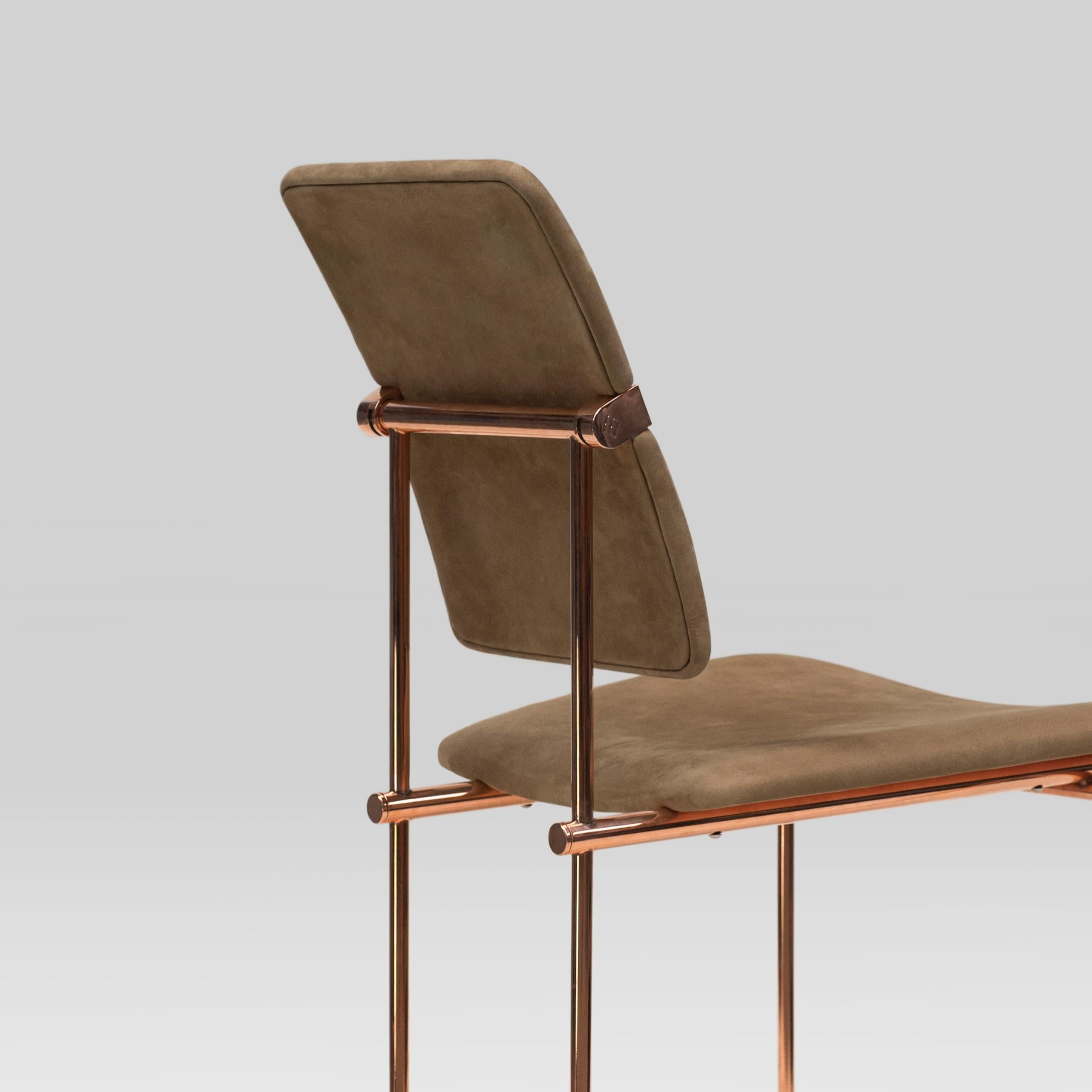 Modern Peter Ghyczy Chair Urban 'S02' Copper / Fabric Limited Edition