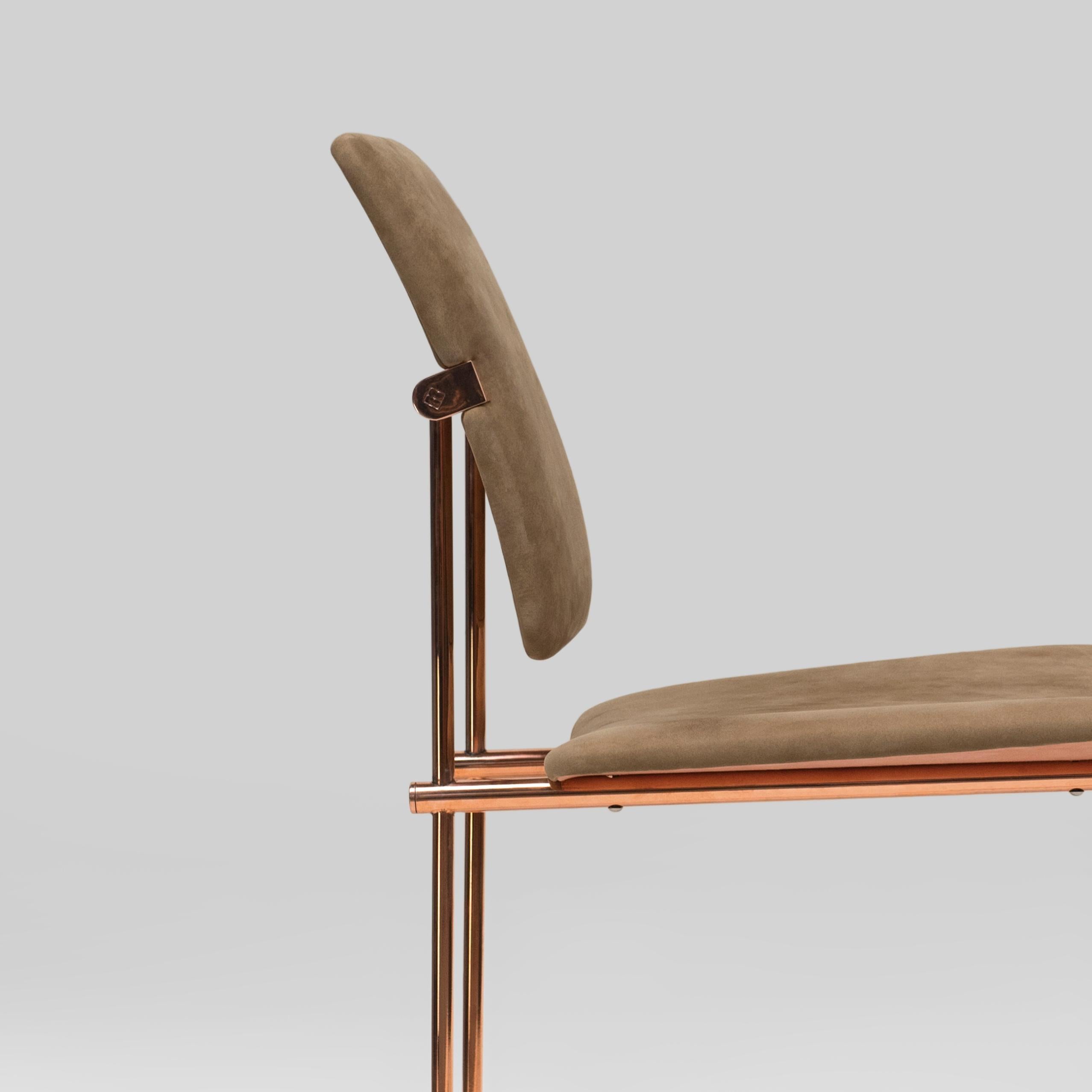Dutch Peter Ghyczy Chair Urban 'S02' Copper / Fabric Limited Edition