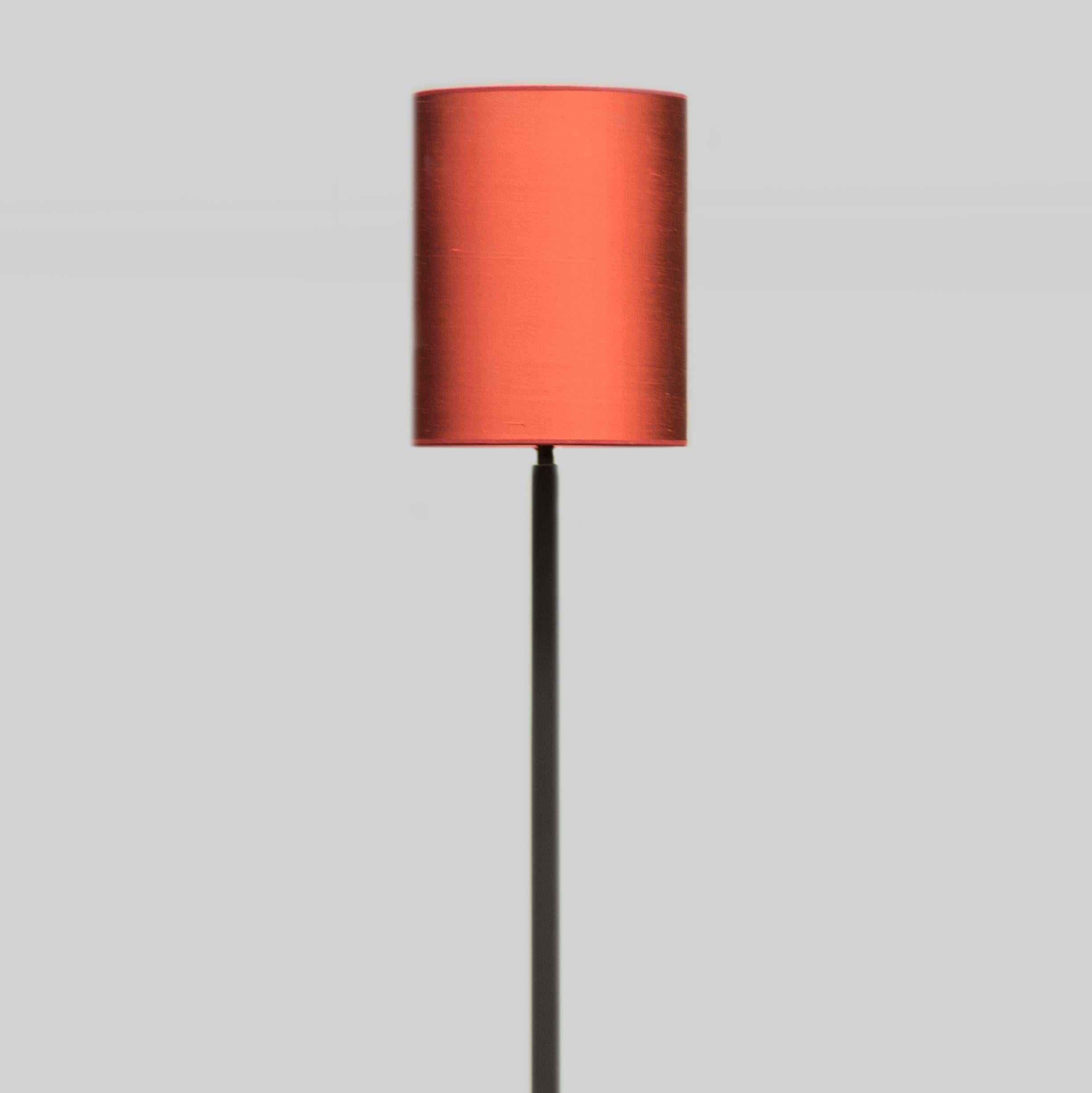 Modern Peter Ghyczy Floor Lamp Urban Lotis 'MW24' Ristretto / Silk Red