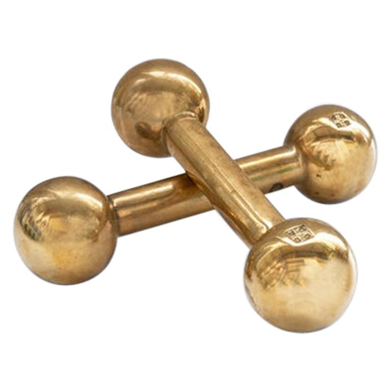 Peter Ghyczy Dumbbell Brass Gloss