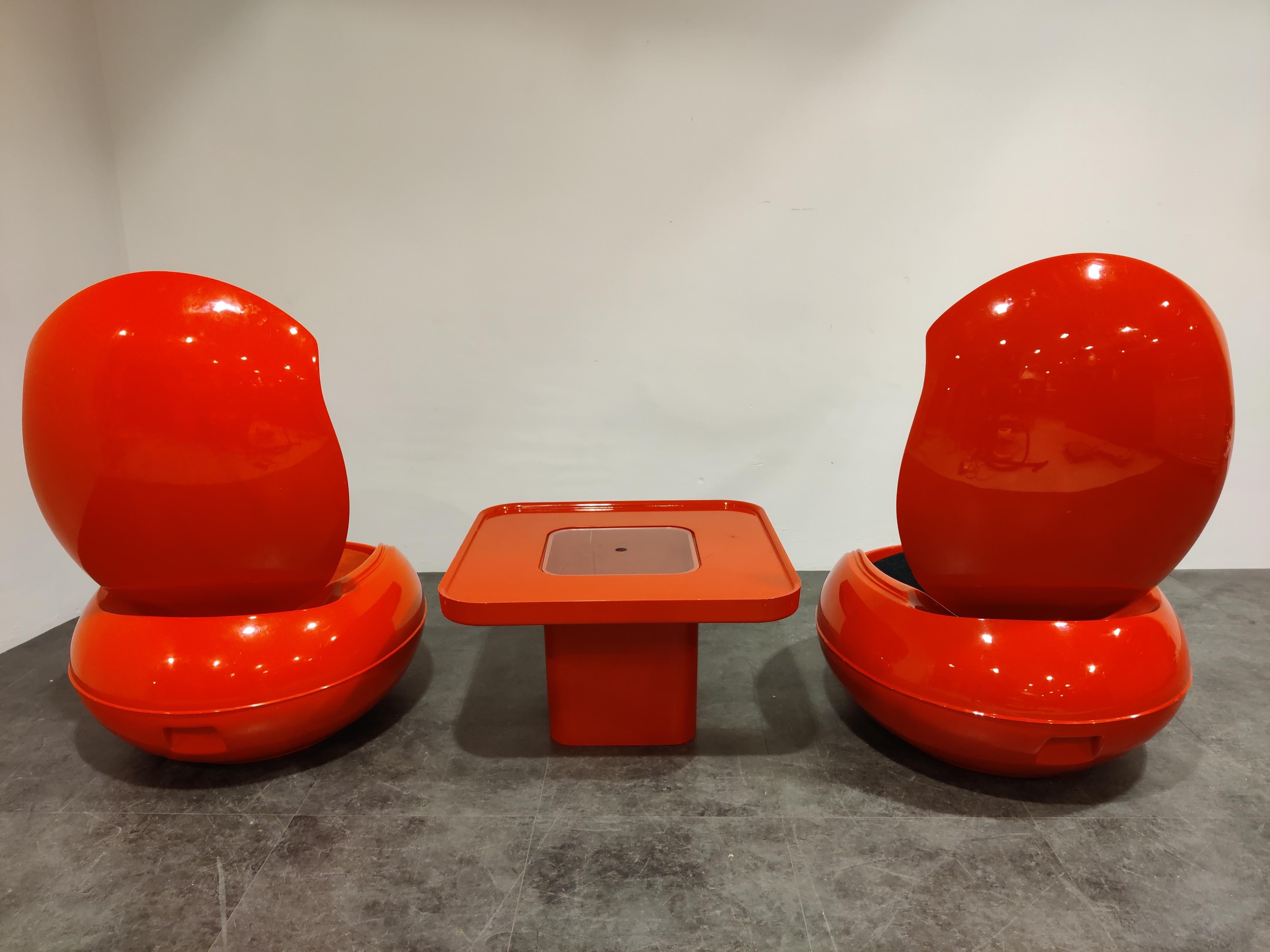 Space Age Peter Ghyczy Egg Chair Set, 1960s