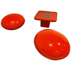 Retro Peter Ghyczy Egg Chair Set, 1960s