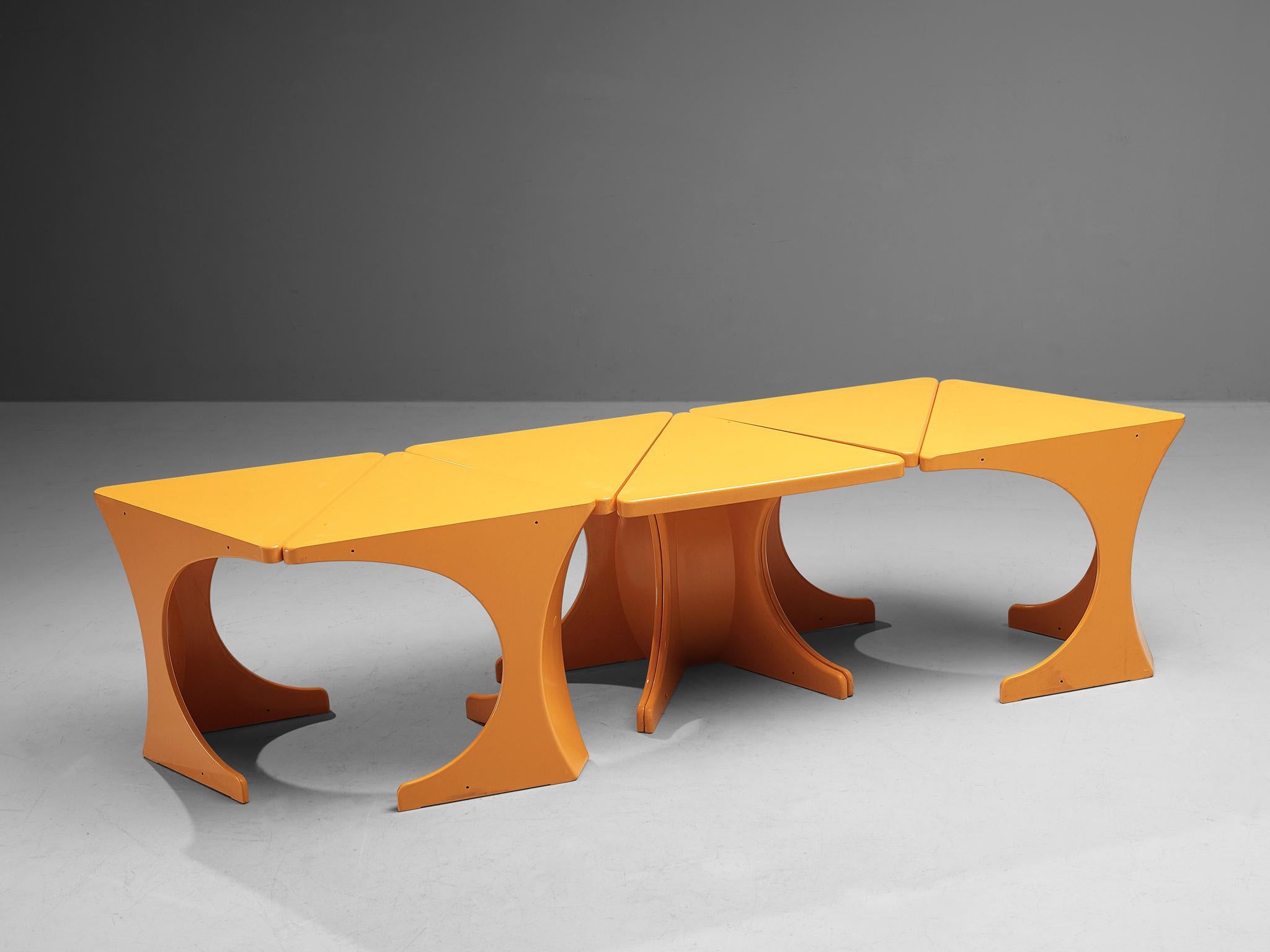 Plastic Peter Ghyczy for Form + Life Collection Set of Six ‘Triangel’ Tables