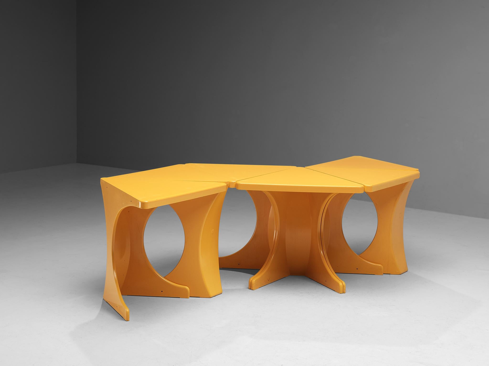 Peter Ghyczy for Form + Life Collection Set of Six ‘Triangel’ Tables 2