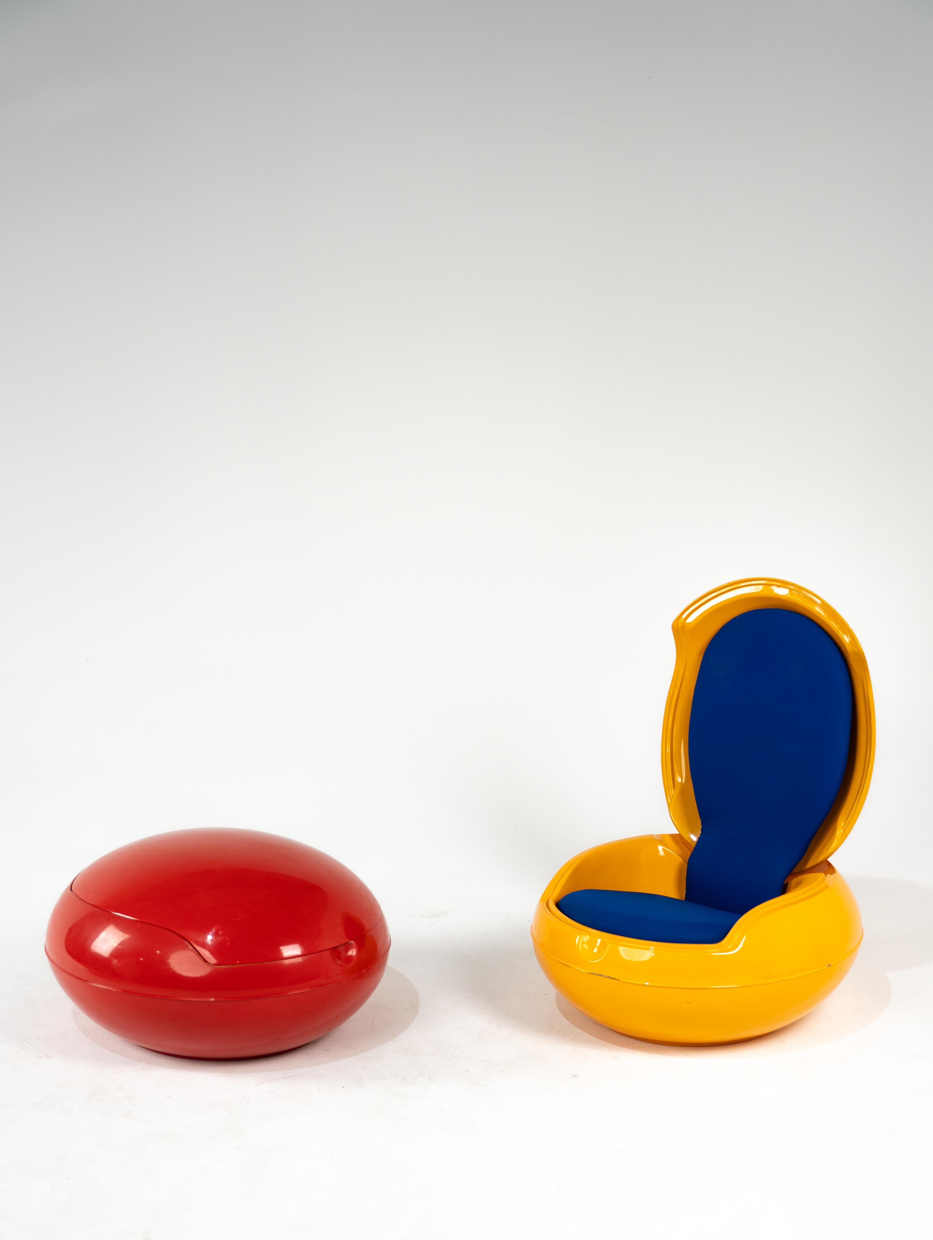 Peter Ghyczy pour Ghyczy Design, œuf de jardin ou œuf Senftenberg, 1968 en vente 11