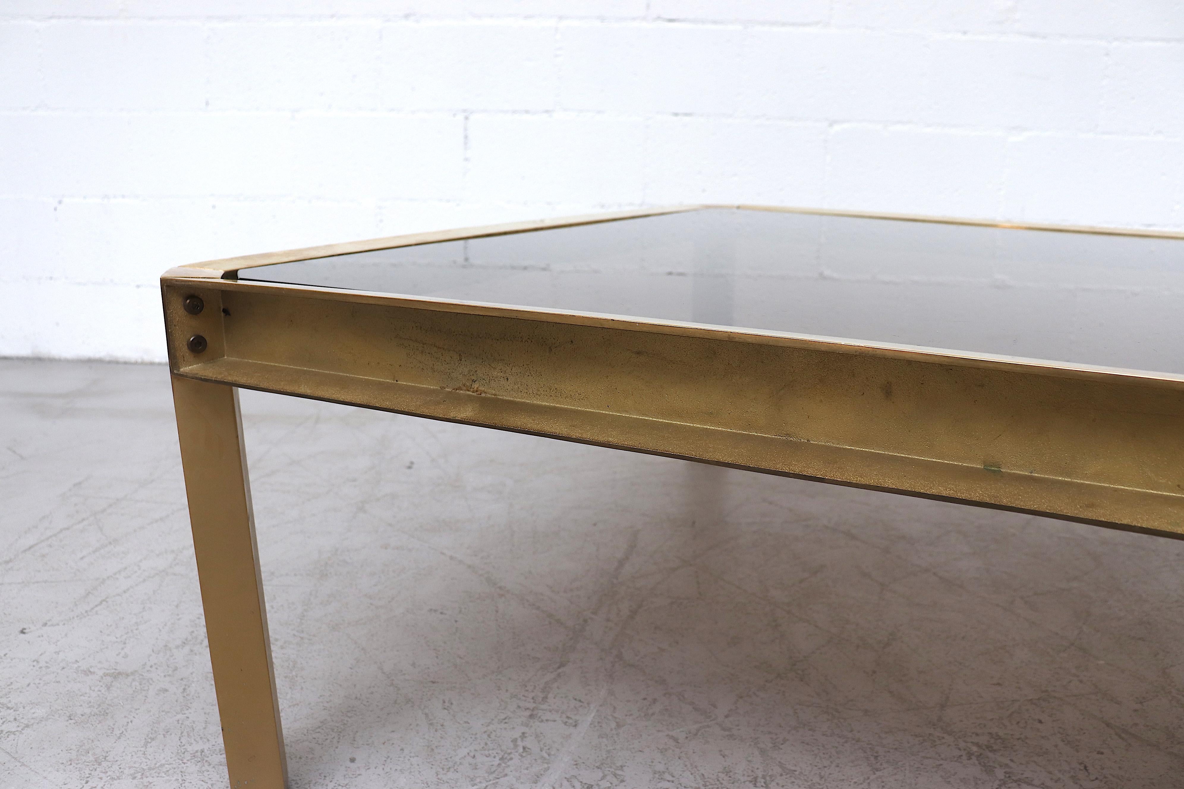 Peter Ghyczy Extra Large Brass Coffee Table 8