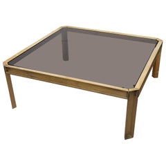 Peter Ghyczy Extra Large Brass Coffee Table