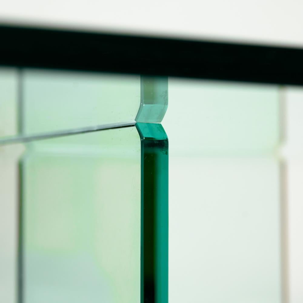  Table basse rectangulaire en verre et bronze Peter Ghyczy en vente 5