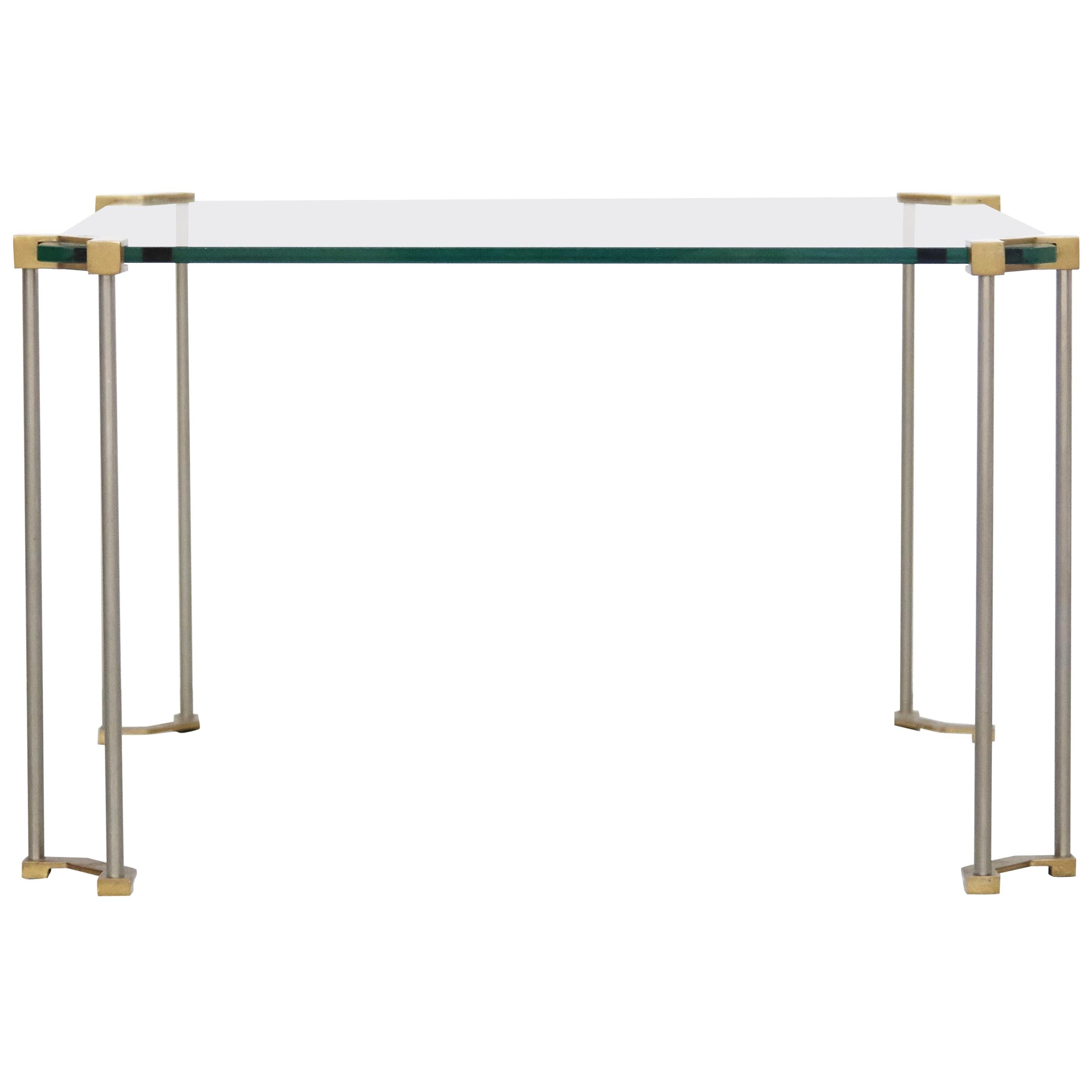 Polished Peter Ghyczy Glass Low Table, circa 1970