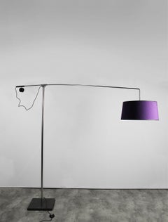 Peter Ghyczy Large Rare Floor Lamp Purple 20th Century Modern Netherlands