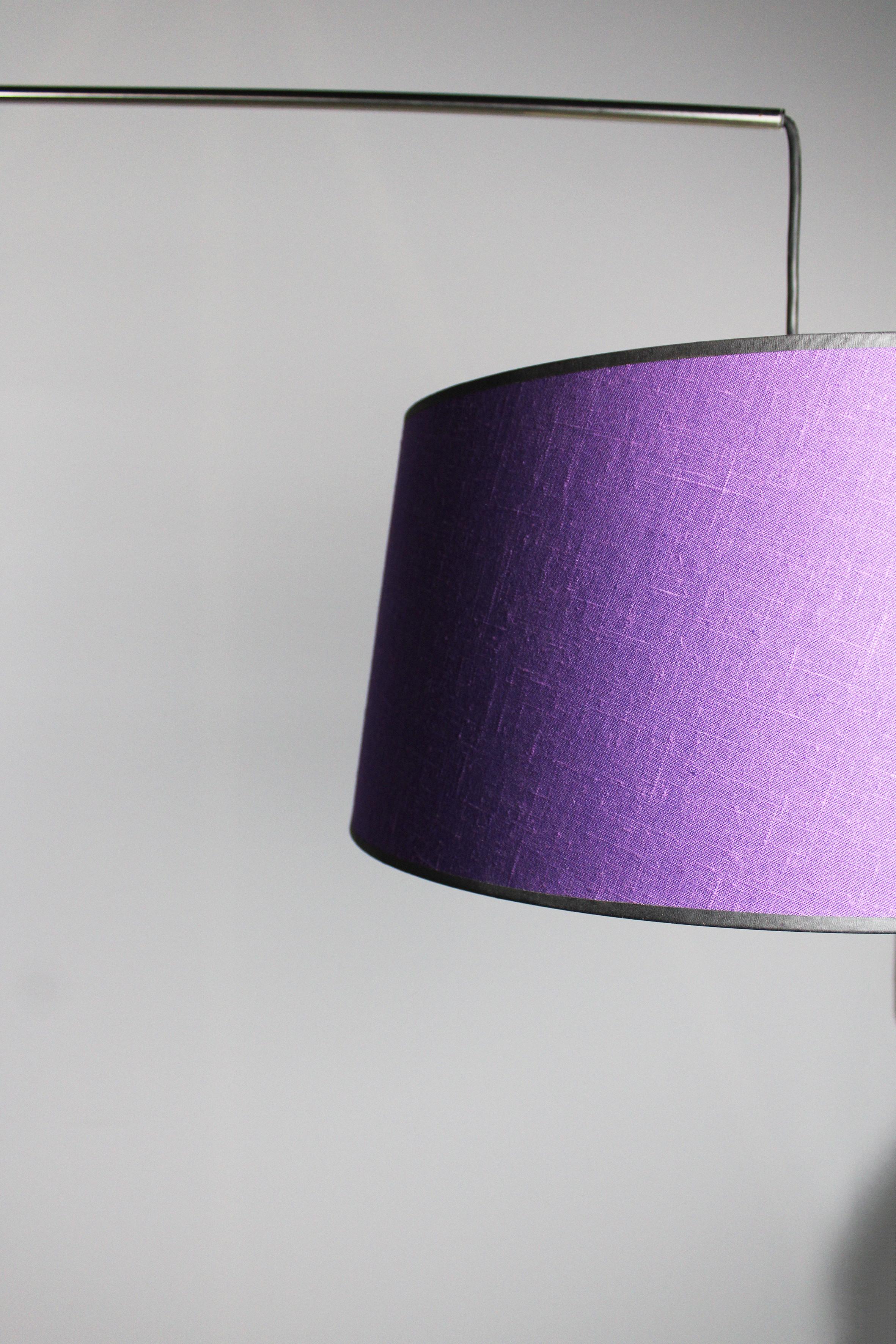 Peter Ghyczy Large Rare Floor Lamp Purple 20th Century Modern Netherlands In Good Condition For Sale In Antwerpen, BE