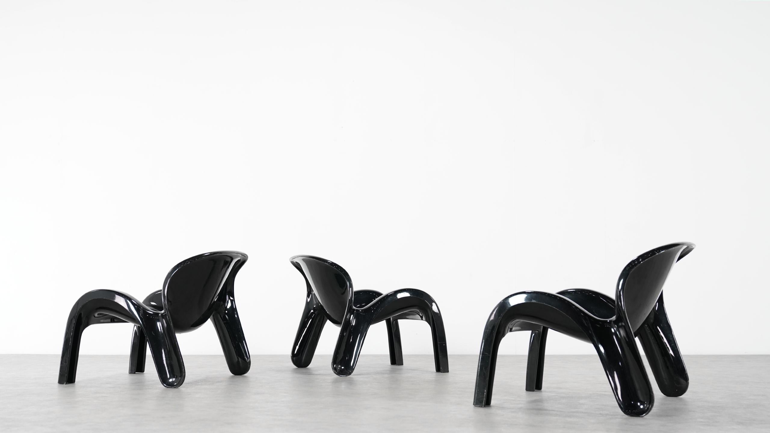 Peter Ghyczy Lounge Chair GN2 for Reuter´s Form + Life Collection, 1970 in black 4