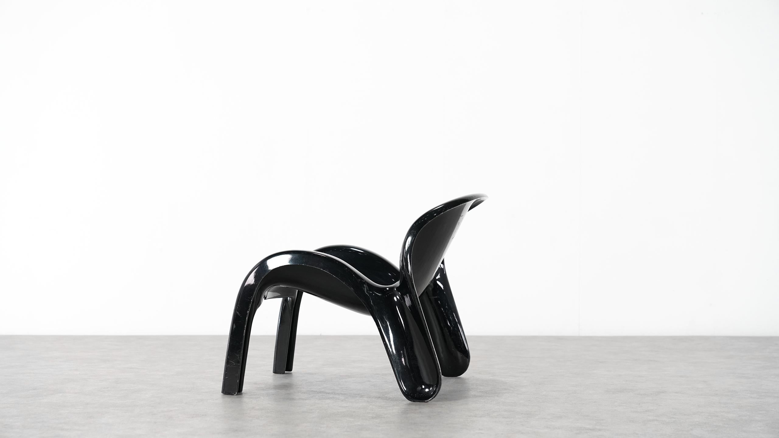 Peter Ghyczy Lounge Chair GN2 for Reuter´s Form + Life Collection, 1970 in black 9