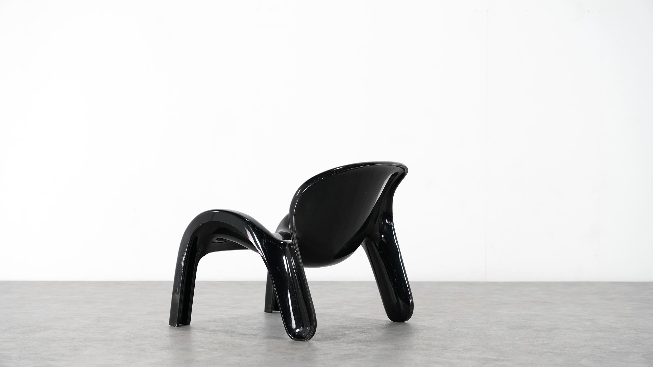 Peter Ghyczy Lounge Chair GN2 for Reuter´s Form + Life Collection, 1970 in black 11