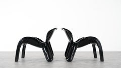 Chaise longue GN2 de Peter Ghyczy pour la Form + Life Collection de Reuter, 1970 en noir