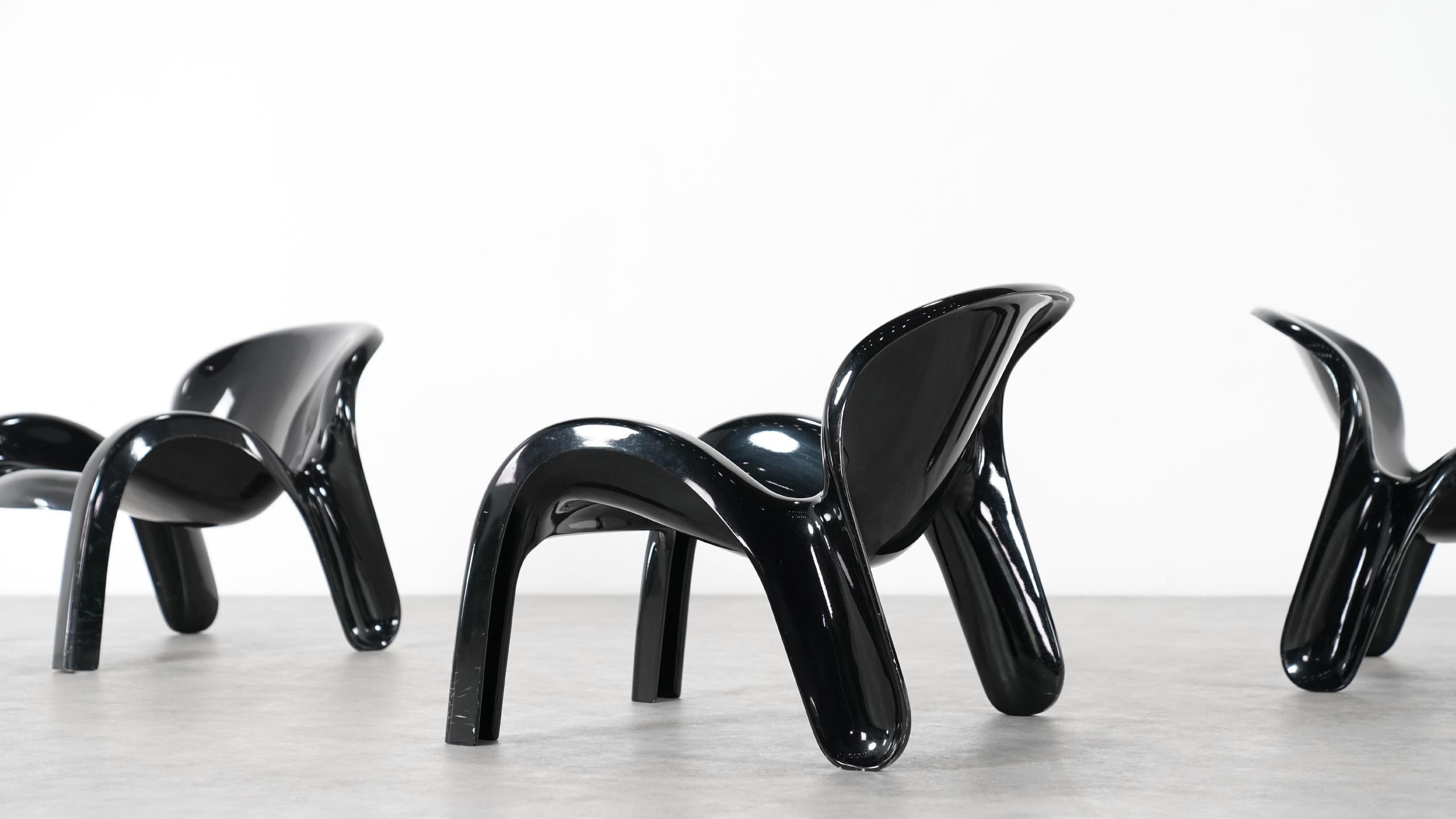 Peter Ghyczy Lounge Chair GN2 for Reuter´s Form + Life Collection, 1970 in black 2