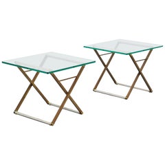 Peter Ghyczy Pair of Side Tables, Holland, 1980