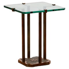 Table d'appoint Peter Ghyczy modèle T18 de 50 cm de haut, 1970