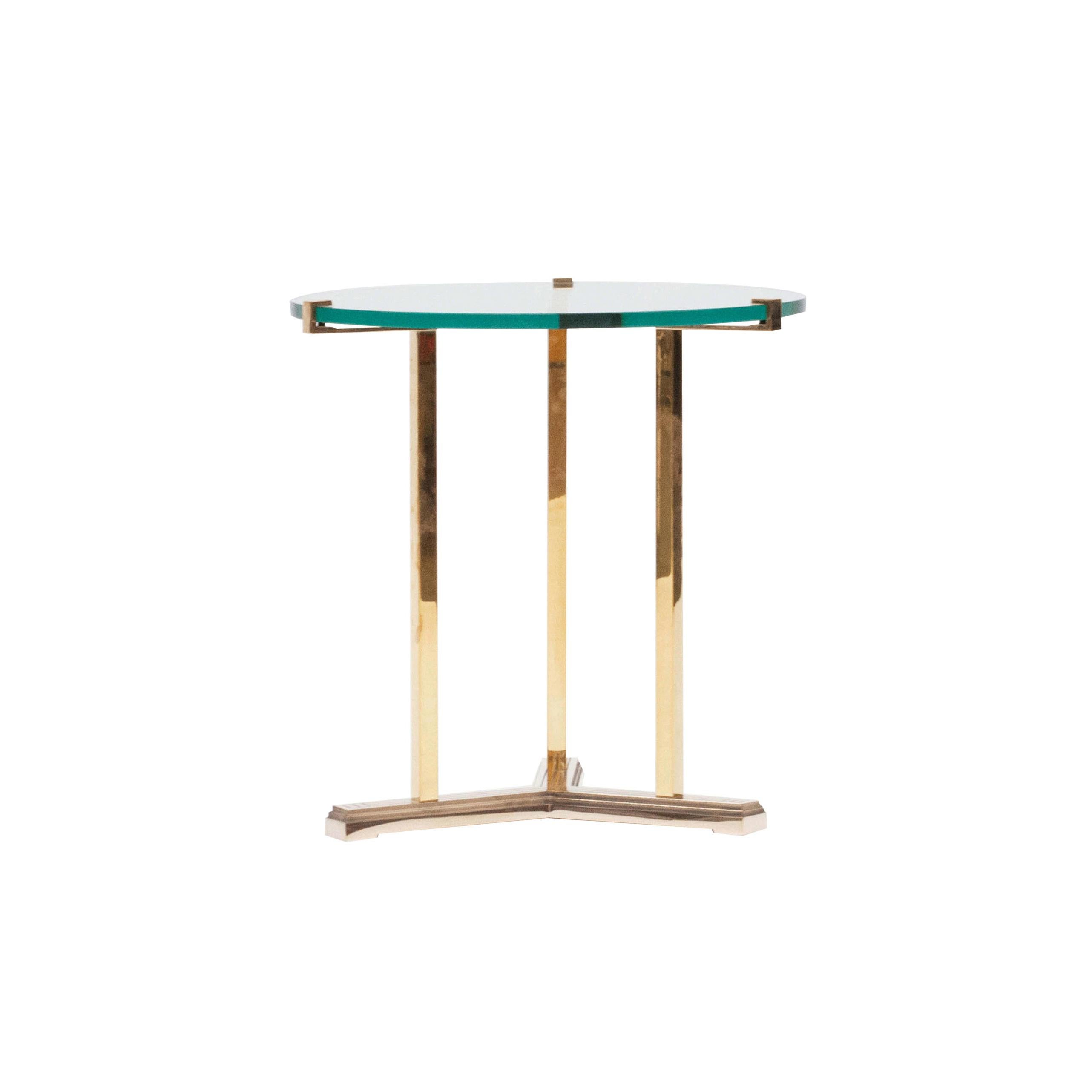 Modern Peter Ghyczy Side Table Pivot 'T82' Brass or Clear Glass